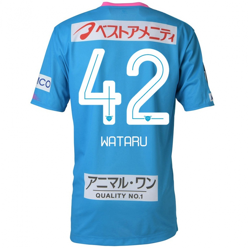 Criança Camisola Wataru Harada #42 Azul Rosa Principal 2024/25 Camisa Brasil