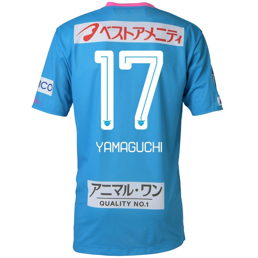 Criança Camisola Hikaru Yamaguchi #17 Azul Rosa Principal 2024/25 Camisa Brasil