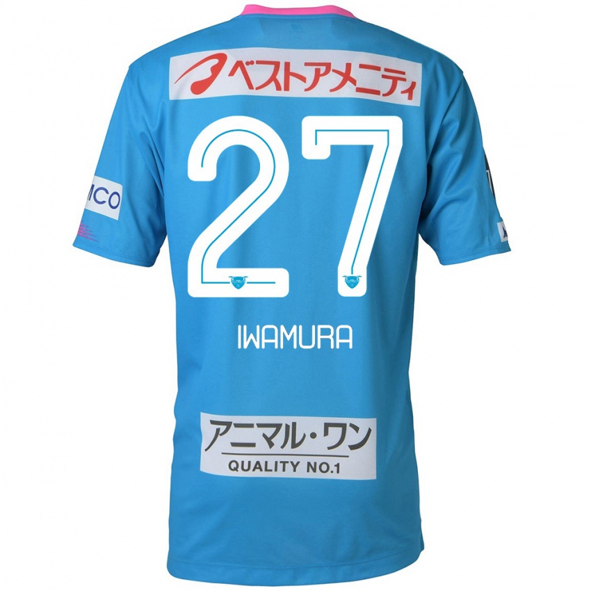 Criança Camisola Junnosuke Iwamura #27 Azul Rosa Principal 2024/25 Camisa Brasil