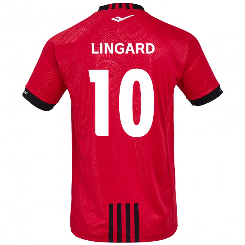 Criança Camisola Jesse Lingard #10 Vermelho Preto Principal 2024/25 Camisa Brasil