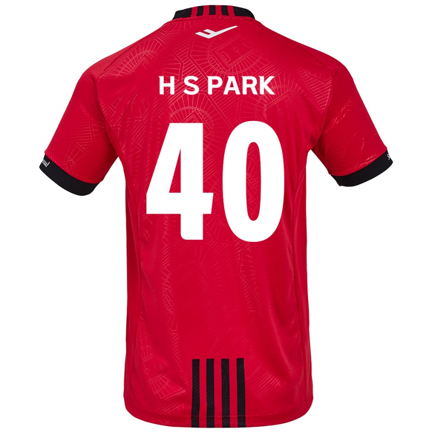 Criança Camisola Seong-Hun Park #40 Vermelho Preto Principal 2024/25 Camisa Brasil