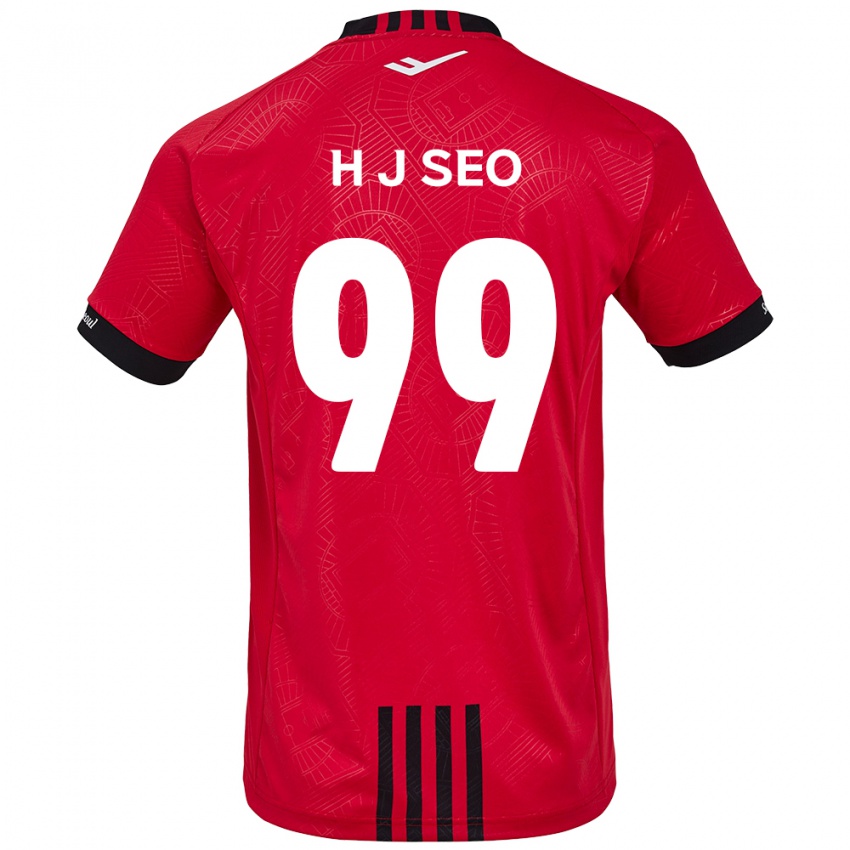 Criança Camisola Ju-Hwan Seo #99 Vermelho Preto Principal 2024/25 Camisa Brasil