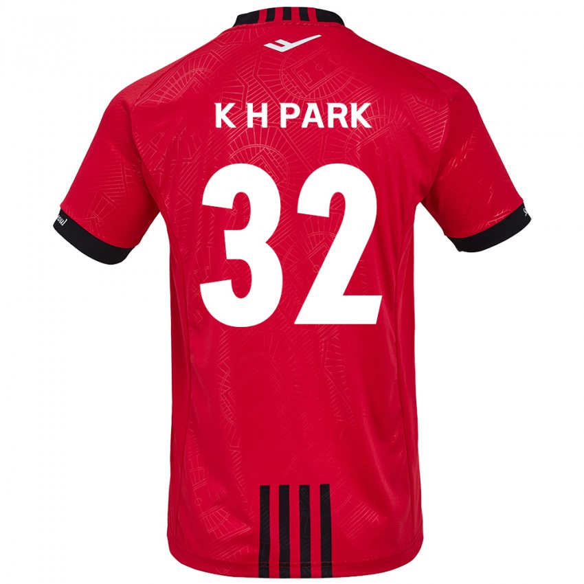 Criança Camisola Han-Kyul Park #32 Vermelho Preto Principal 2024/25 Camisa Brasil