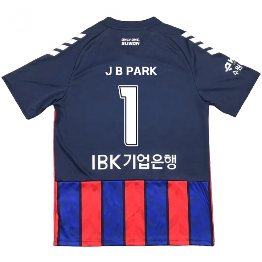 Criança Camisola Bae-Jong Park #1 Azul Vermelho Principal 2024/25 Camisa Brasil