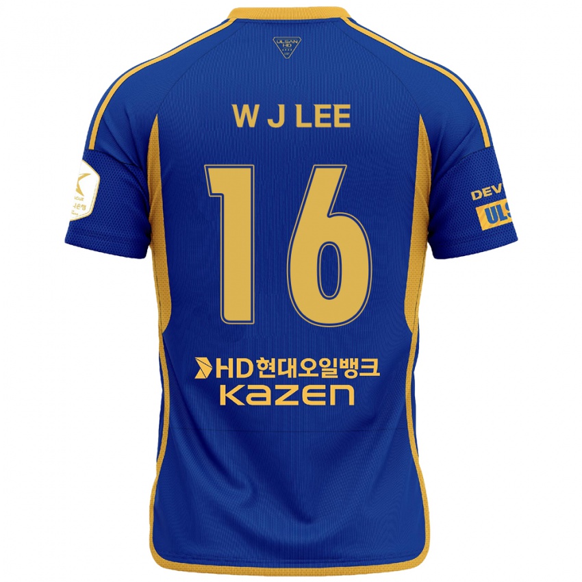 Criança Camisola Jae-Wook Lee #16 Azul Amarelo Principal 2024/25 Camisa Brasil