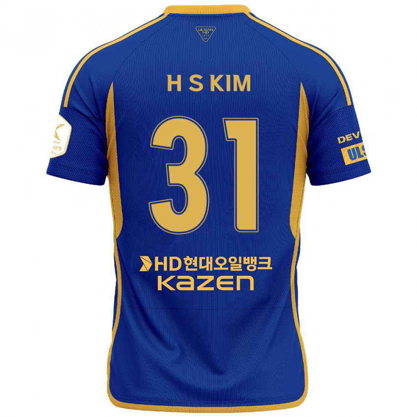 Criança Camisola Se-Hyoung Kim #31 Azul Amarelo Principal 2024/25 Camisa Brasil