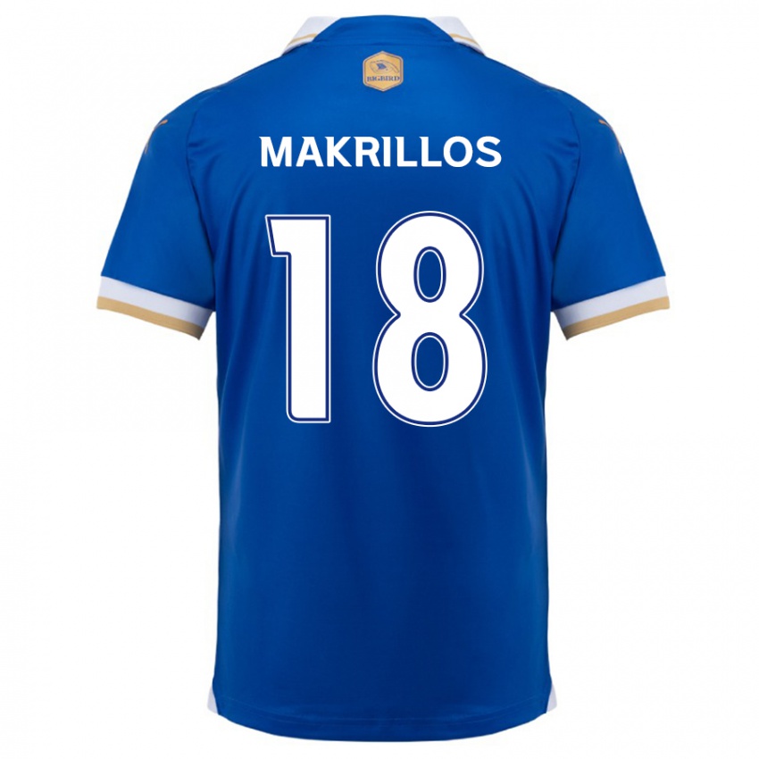 Criança Camisola Peter Makrillos #18 Branco Azulado Principal 2024/25 Camisa Brasil