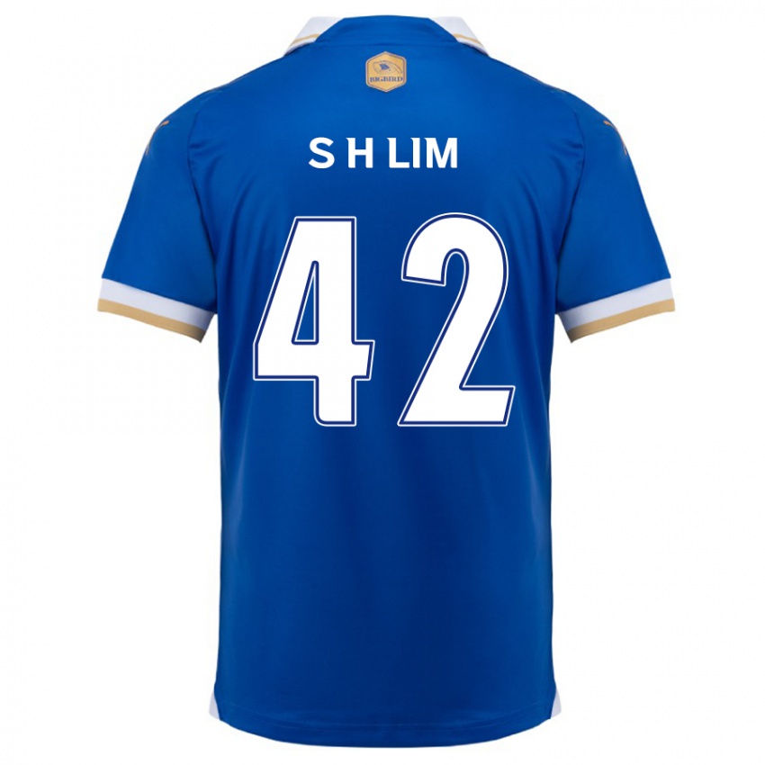 Criança Camisola Hyun-Sub Lim #42 Branco Azulado Principal 2024/25 Camisa Brasil