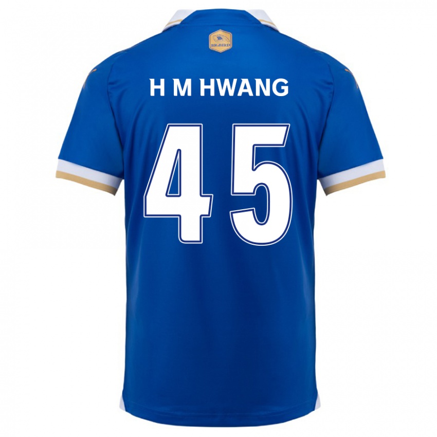 Criança Camisola Myung-Hyun Hwang #45 Branco Azulado Principal 2024/25 Camisa Brasil