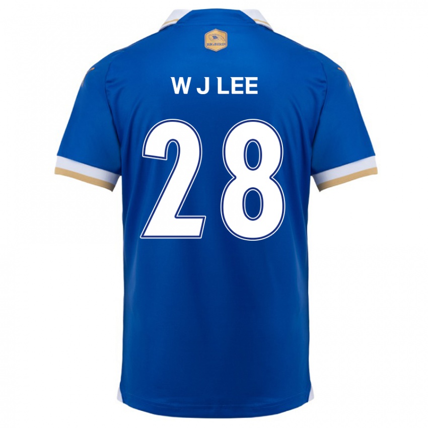 Criança Camisola Jun-Woo Lee #28 Branco Azulado Principal 2024/25 Camisa Brasil