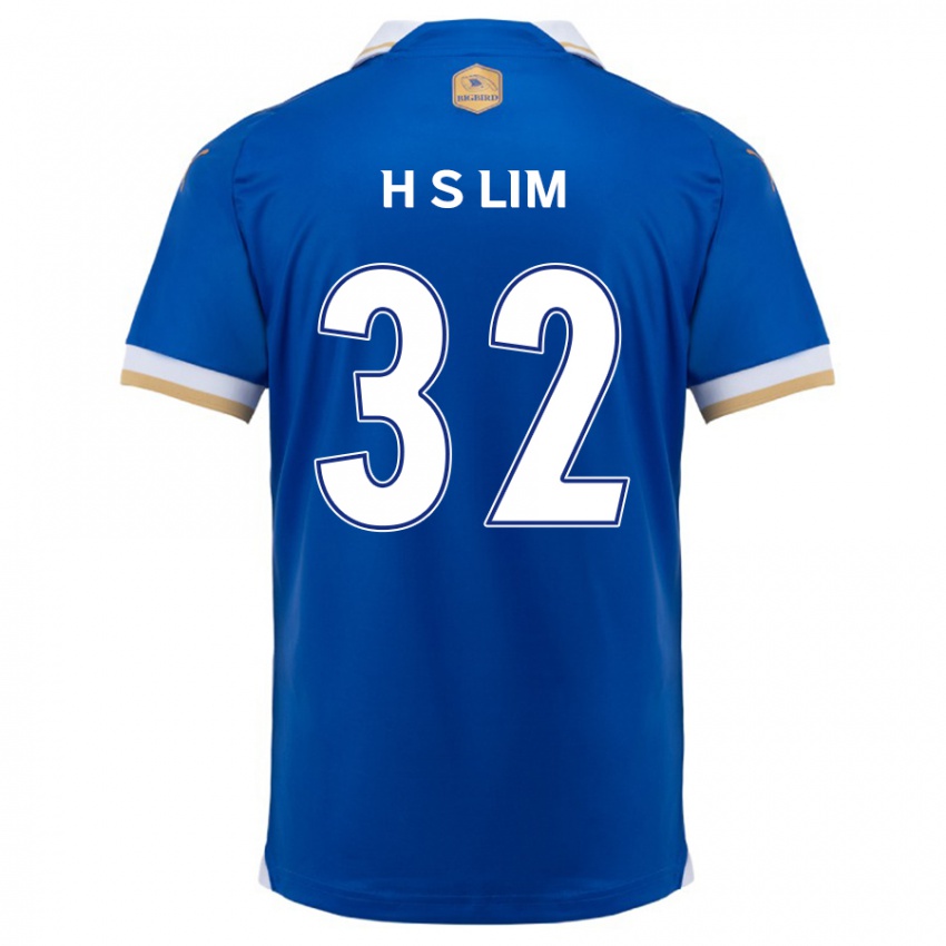 Criança Camisola Seong-Hyeon Lim #32 Branco Azulado Principal 2024/25 Camisa Brasil