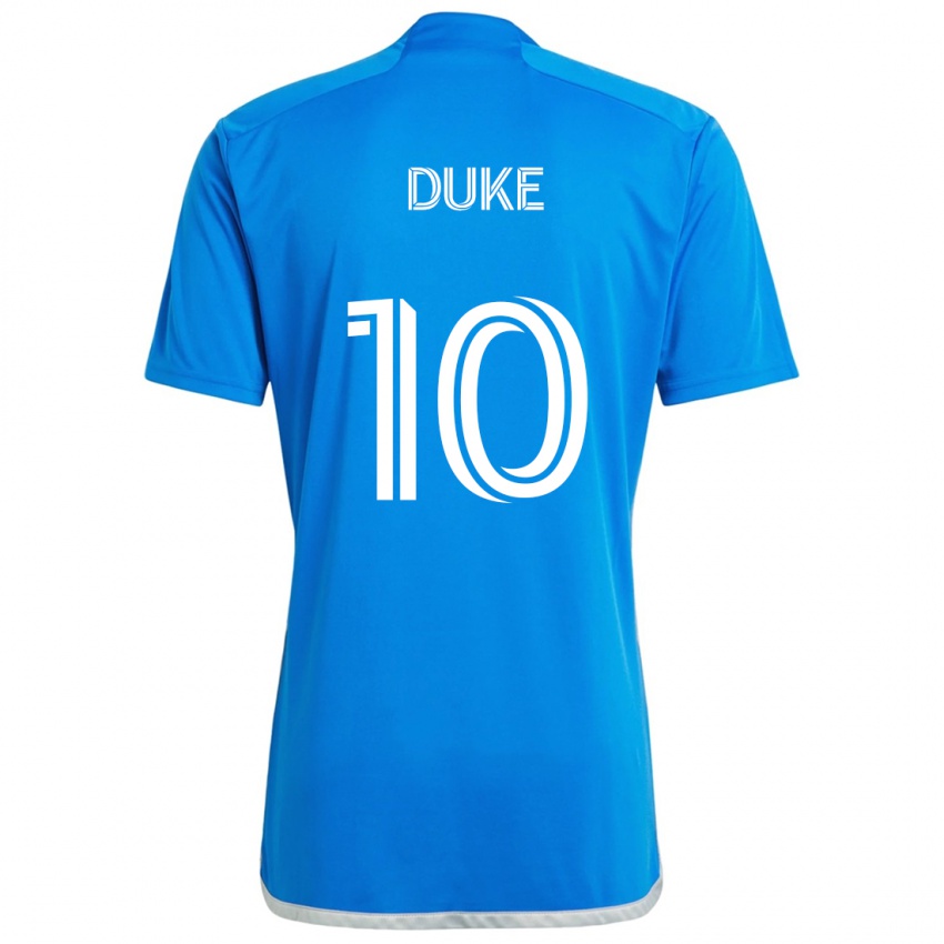 Criança Camisola Bryce Duke #10 Branco Azulado Principal 2024/25 Camisa Brasil