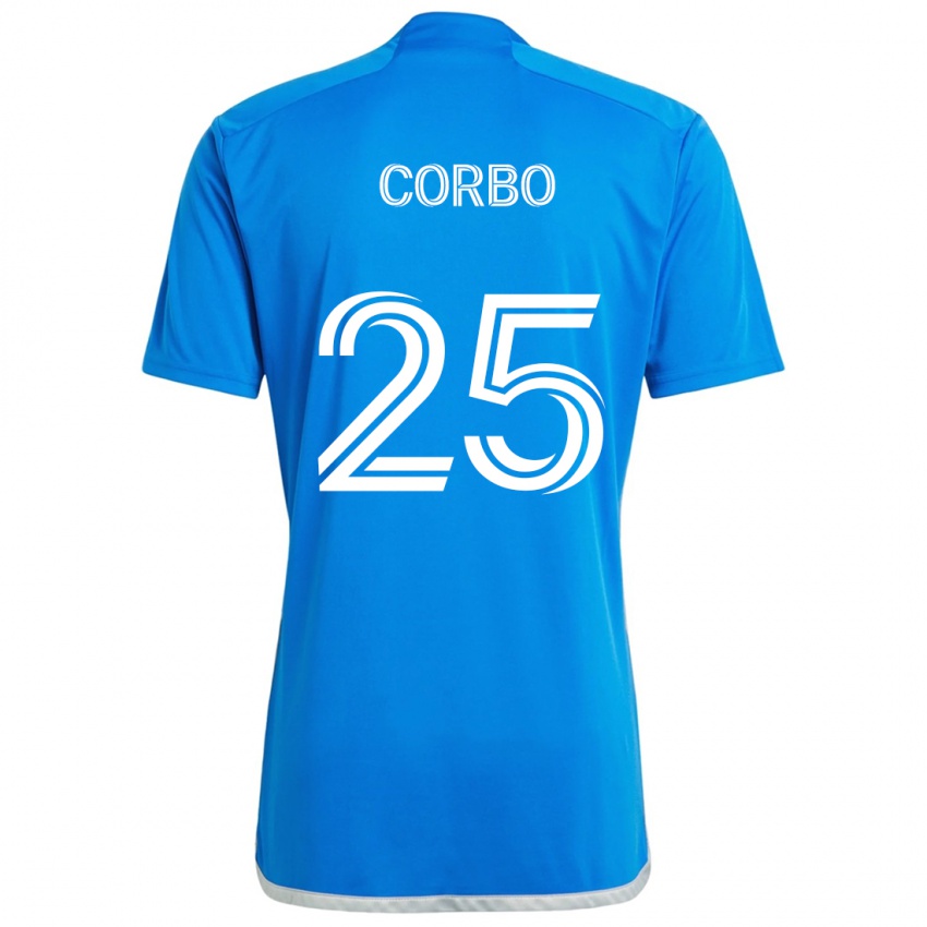 Criança Camisola Gabriele Corbo #25 Branco Azulado Principal 2024/25 Camisa Brasil