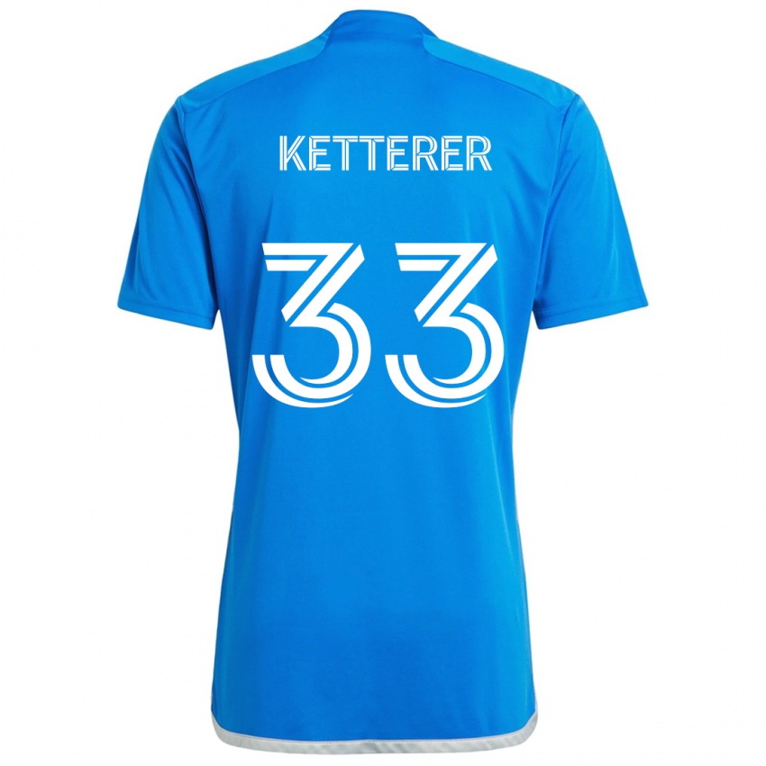 Criança Camisola Logan Ketterer #33 Branco Azulado Principal 2024/25 Camisa Brasil