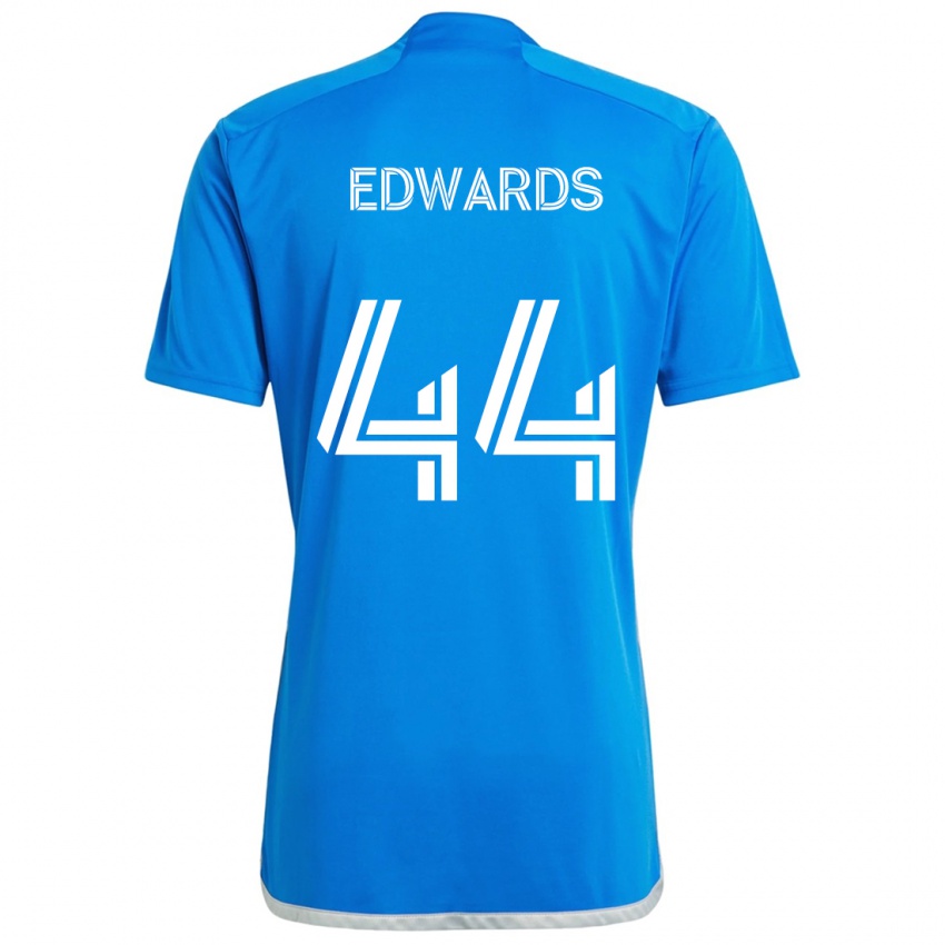 Criança Camisola Raheem Edwards #44 Branco Azulado Principal 2024/25 Camisa Brasil