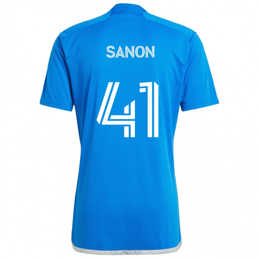 Criança Camisola Jérémy Sanon #41 Branco Azulado Principal 2024/25 Camisa Brasil