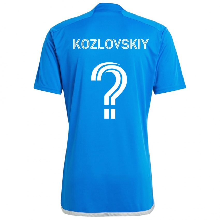 Criança Camisola Sergei Kozlovskiy #0 Branco Azulado Principal 2024/25 Camisa Brasil