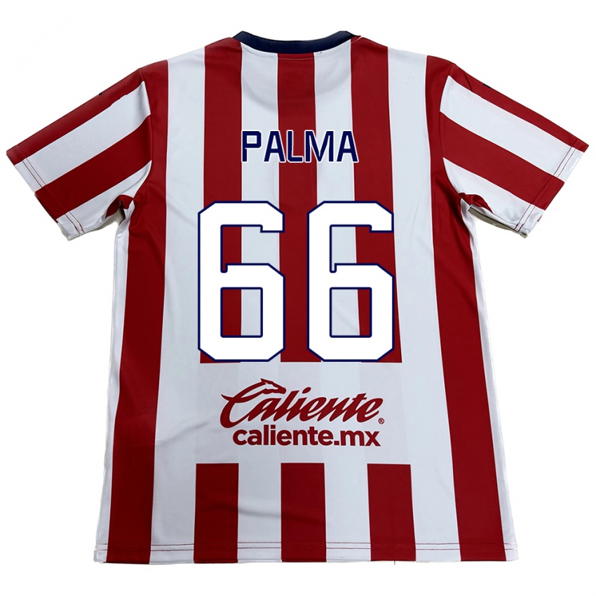 Criança Camisola Arturo Palma #66 Vermelho Branco Principal 2024/25 Camisa Brasil