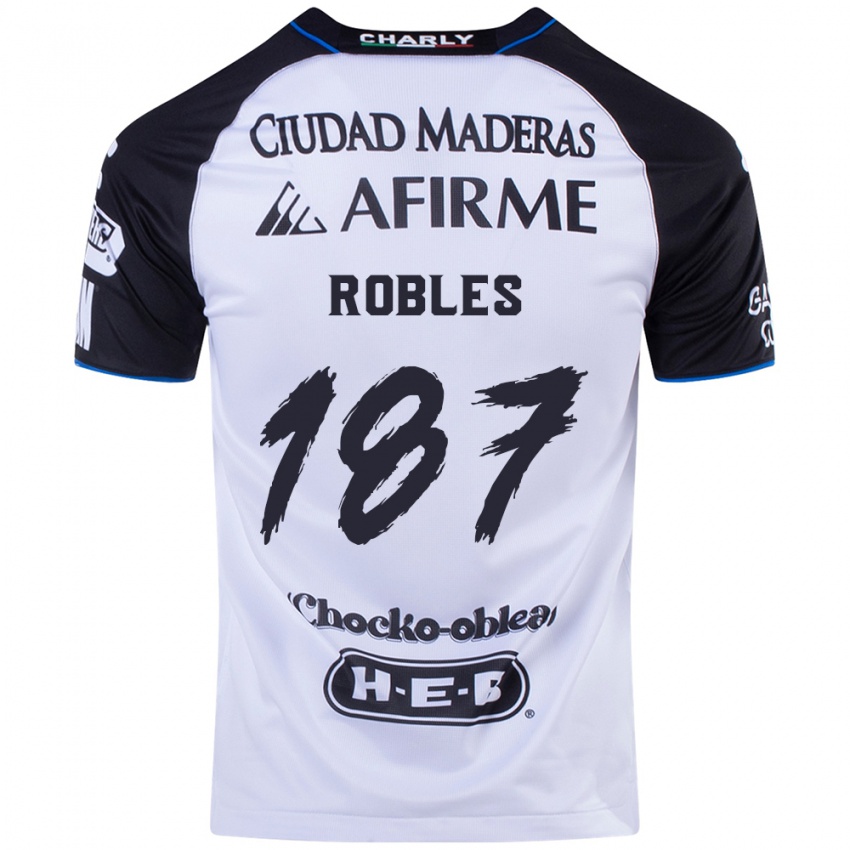 Criança Camisola Juan Robles #187 Preto Azul Principal 2024/25 Camisa Brasil