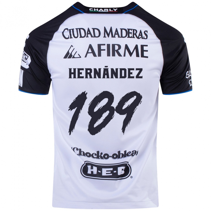 Criança Camisola Sebastián Hernández #189 Preto Azul Principal 2024/25 Camisa Brasil