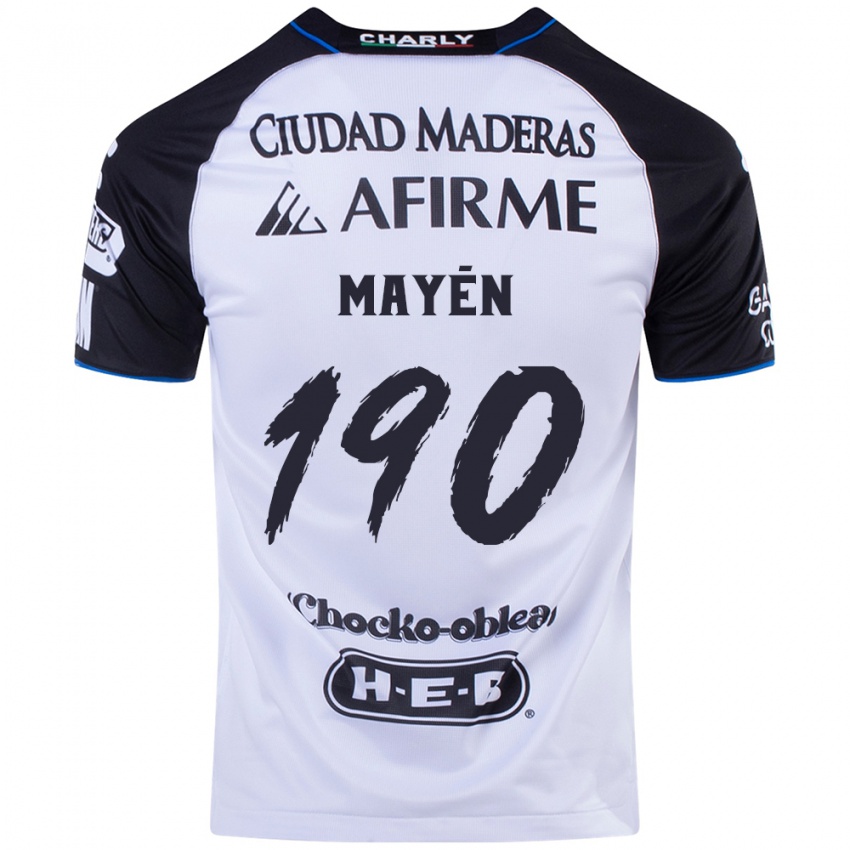 Criança Camisola Eduardo Mayén #190 Preto Azul Principal 2024/25 Camisa Brasil