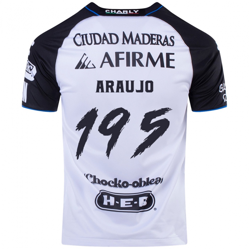 Criança Camisola Diego Araujo #195 Preto Azul Principal 2024/25 Camisa Brasil