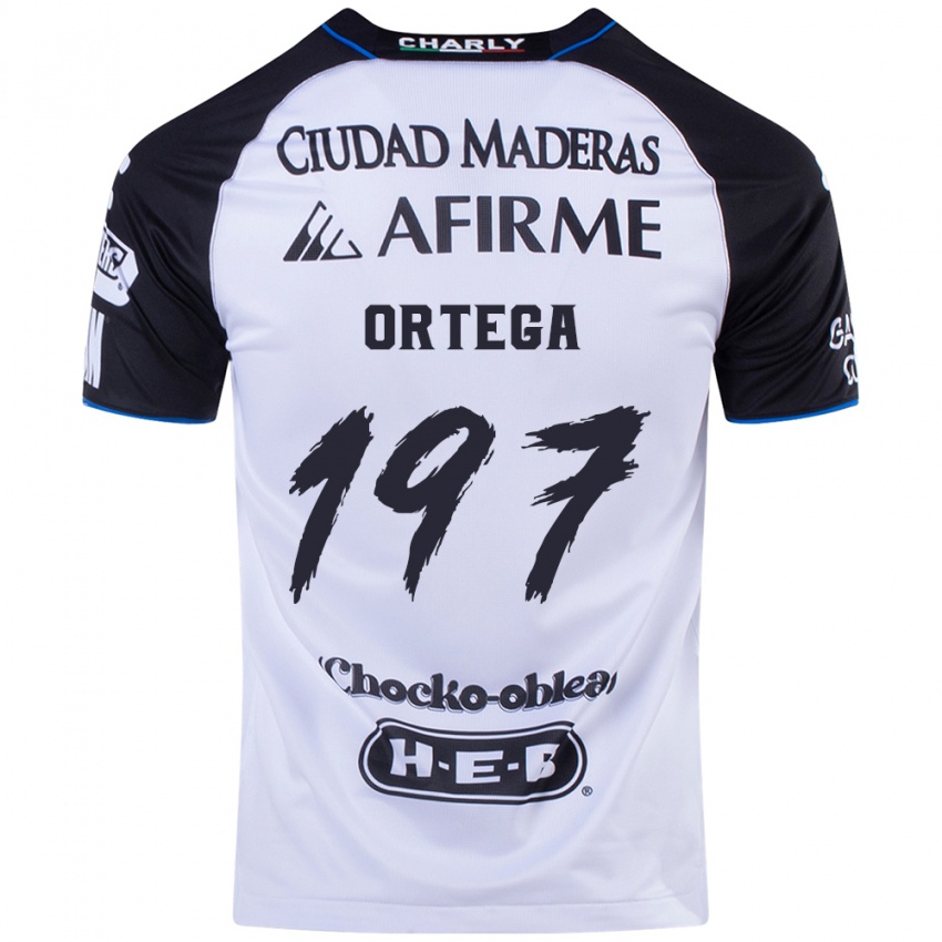 Criança Camisola Javier Ortega #197 Preto Azul Principal 2024/25 Camisa Brasil