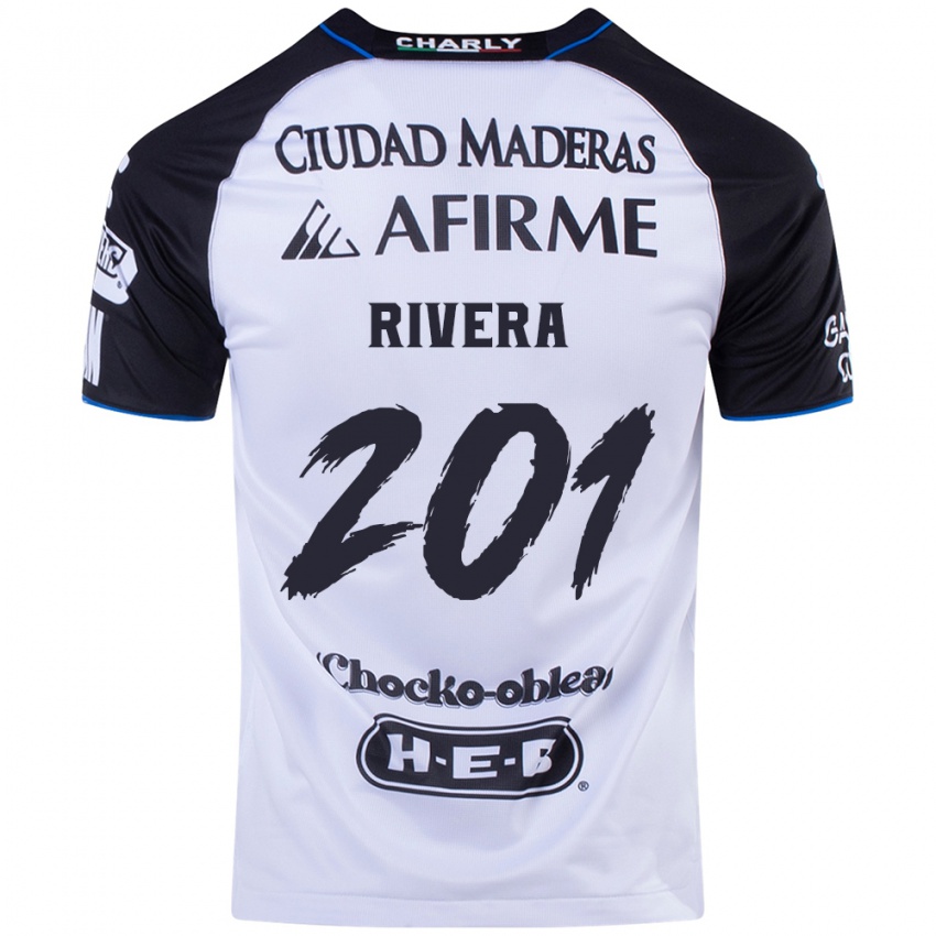 Criança Camisola Christian Rivera #201 Preto Azul Principal 2024/25 Camisa Brasil