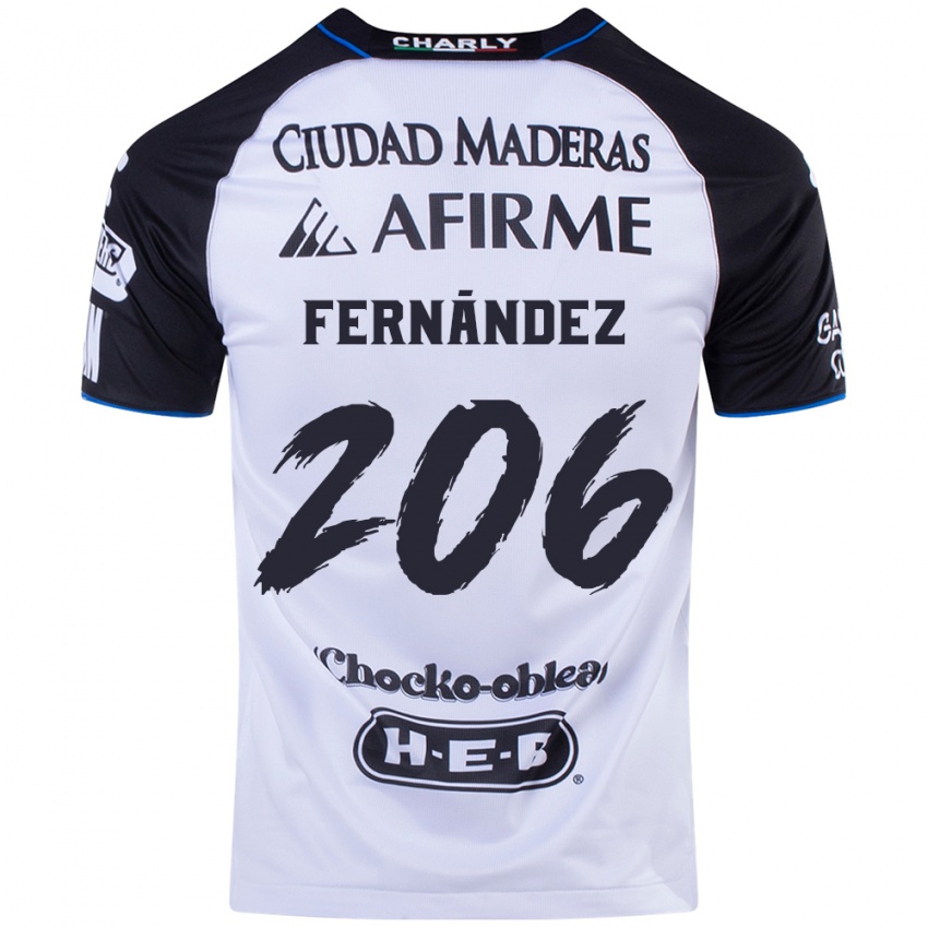 Criança Camisola Erik Fernández #206 Preto Azul Principal 2024/25 Camisa Brasil