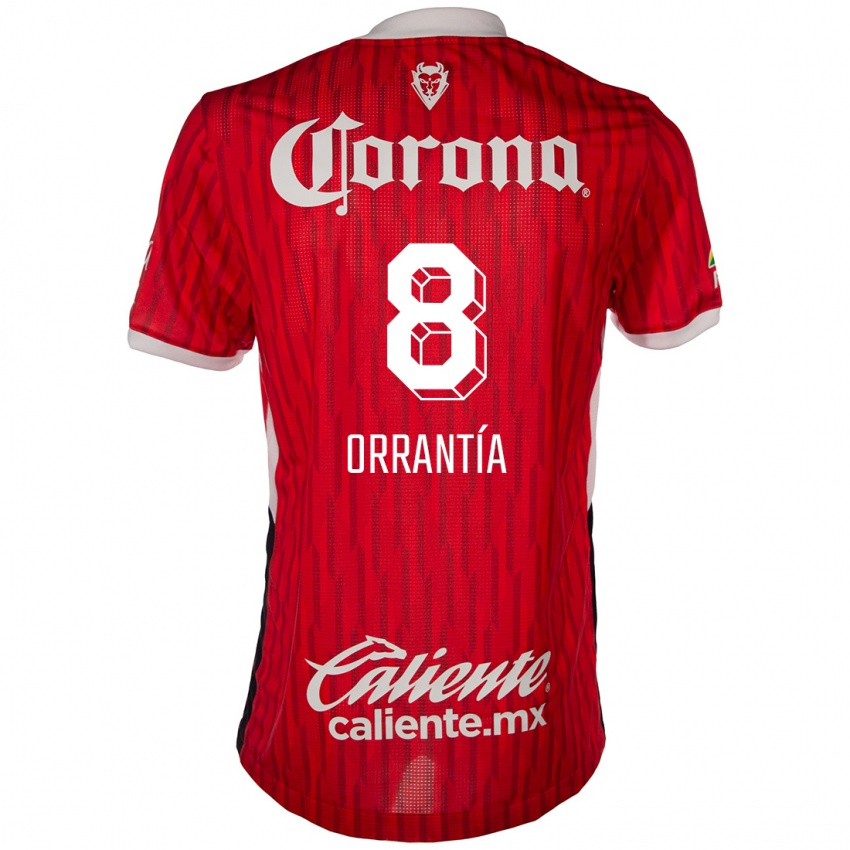 Criança Camisola Carlos Orrantía #8 Vermelho Branco Principal 2024/25 Camisa Brasil