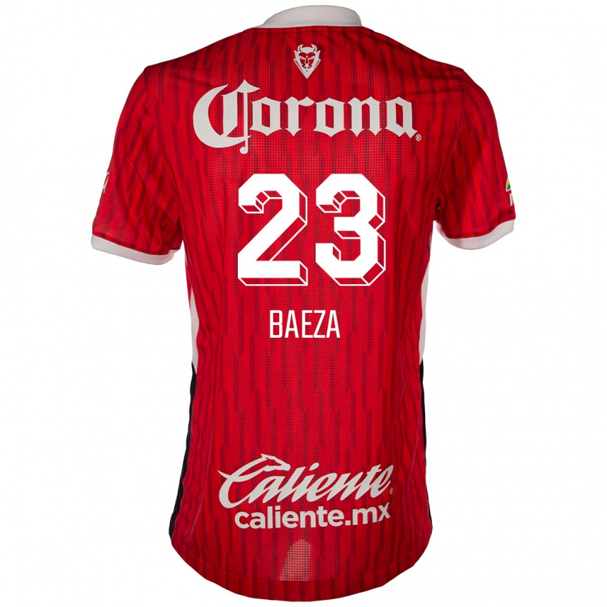 Criança Camisola Claudio Baeza #23 Vermelho Branco Principal 2024/25 Camisa Brasil