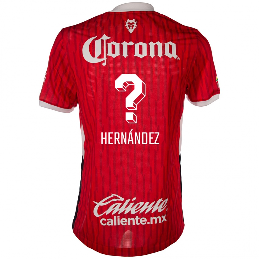 Criança Camisola Francisco Hernández #0 Vermelho Branco Principal 2024/25 Camisa Brasil