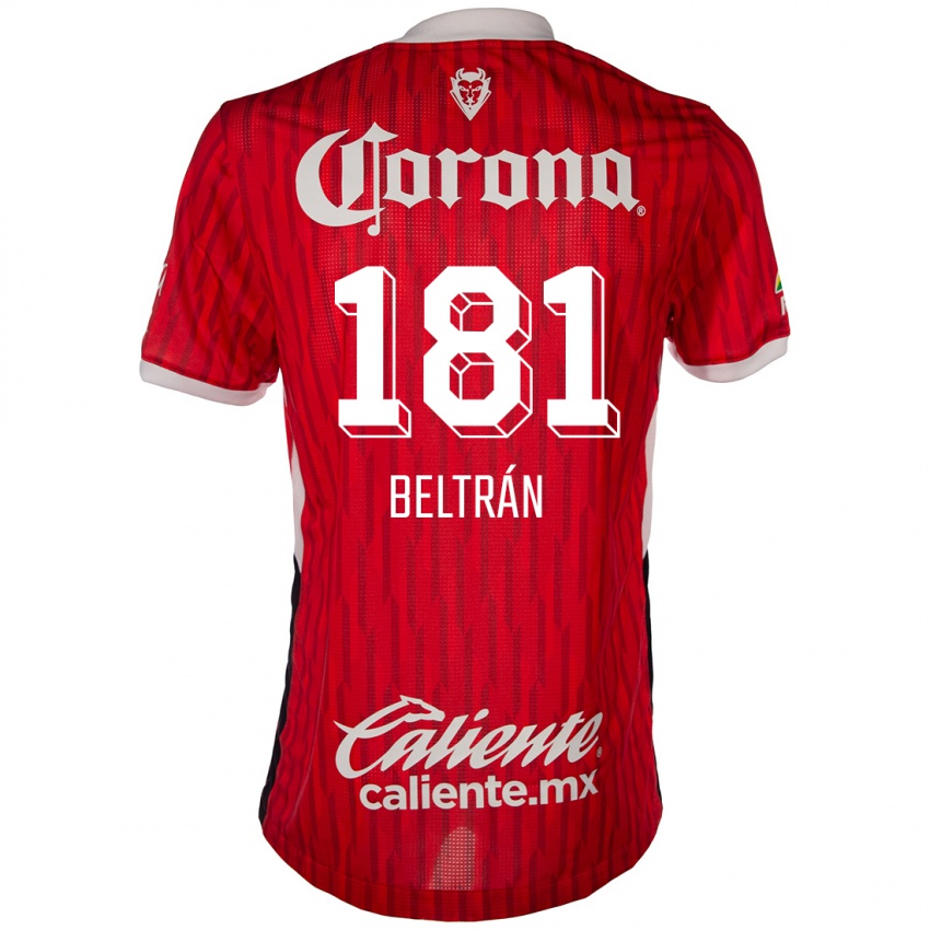 Criança Camisola Ronaldo Beltrán #181 Vermelho Branco Principal 2024/25 Camisa Brasil