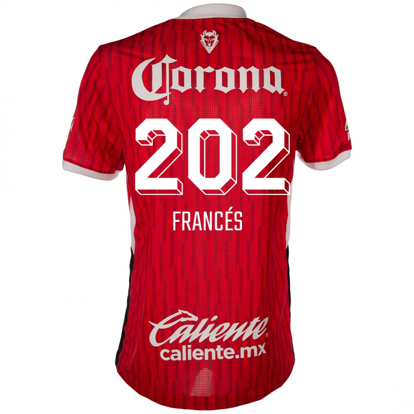 Criança Camisola Lenin Francés #202 Vermelho Branco Principal 2024/25 Camisa Brasil