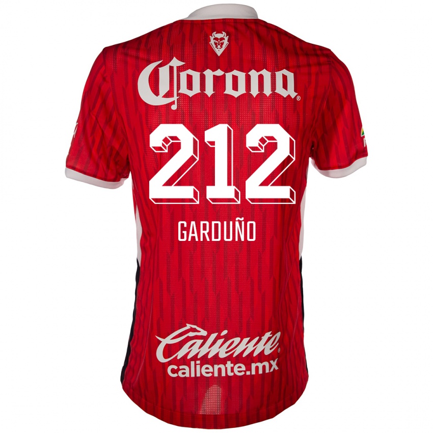 Criança Camisola Carlos Garduño #212 Vermelho Branco Principal 2024/25 Camisa Brasil