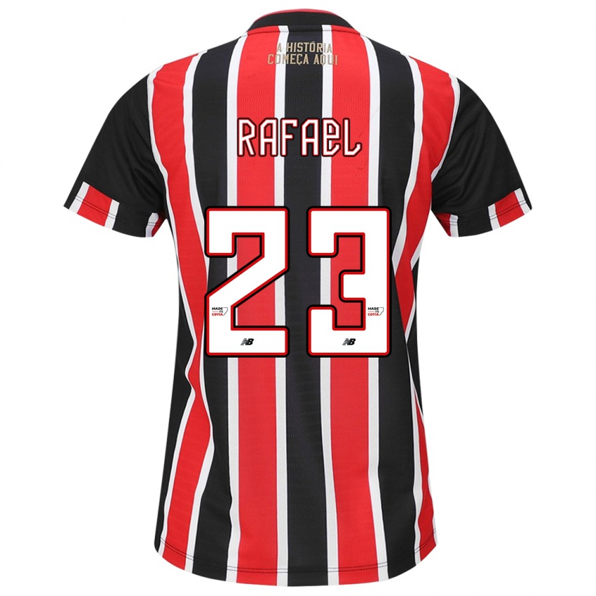 Criança Camisola Rafael #23 Preto Vermelho Branco Alternativa 2024/25 Camisa Brasil