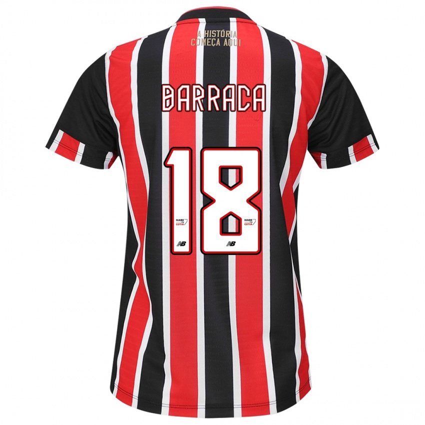 Criança Camisola Barraca #18 Preto Vermelho Branco Alternativa 2024/25 Camisa Brasil