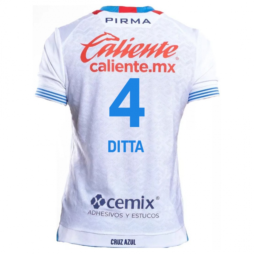 Criança Camisola Willer Ditta #4 Branco Azul Alternativa 2024/25 Camisa Brasil