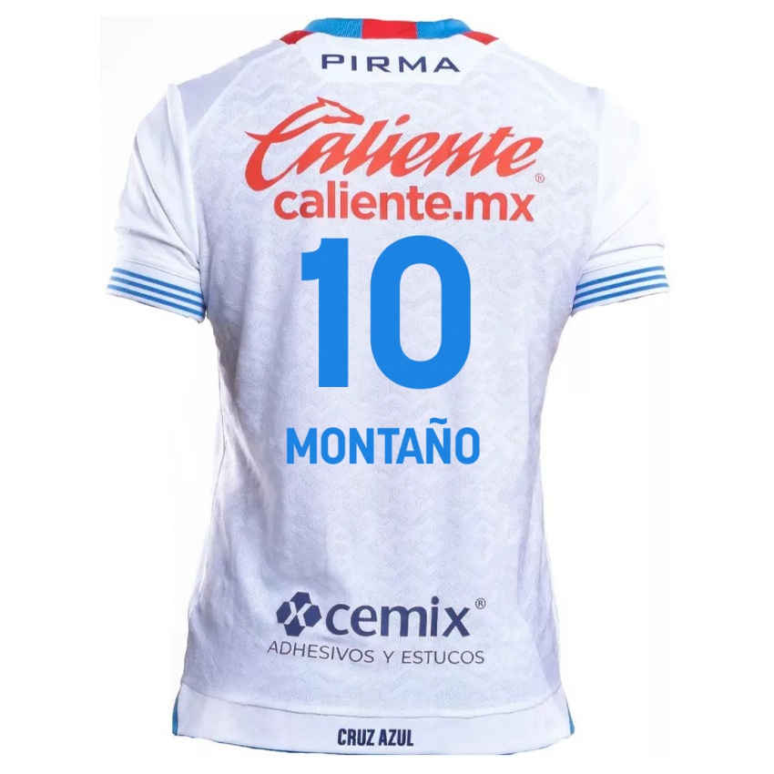 Criança Camisola Andrés Montaño #10 Branco Azul Alternativa 2024/25 Camisa Brasil