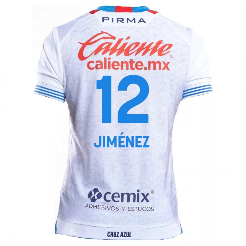 Criança Camisola Luis Jiménez #12 Branco Azul Alternativa 2024/25 Camisa Brasil