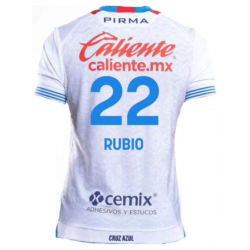 Criança Camisola Raymundo Rubio #22 Branco Azul Alternativa 2024/25 Camisa Brasil