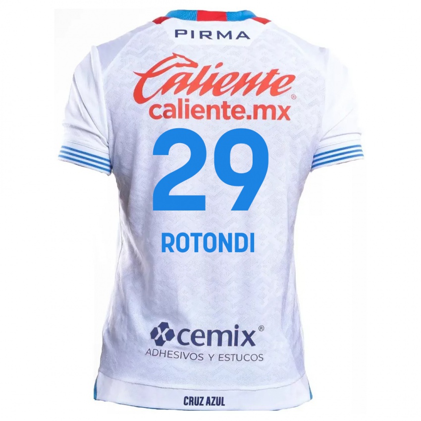 Criança Camisola Carlos Rotondi #29 Branco Azul Alternativa 2024/25 Camisa Brasil