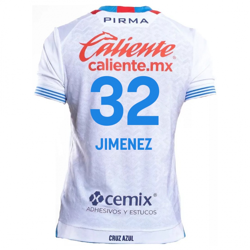 Criança Camisola Cristian Jimenez #32 Branco Azul Alternativa 2024/25 Camisa Brasil