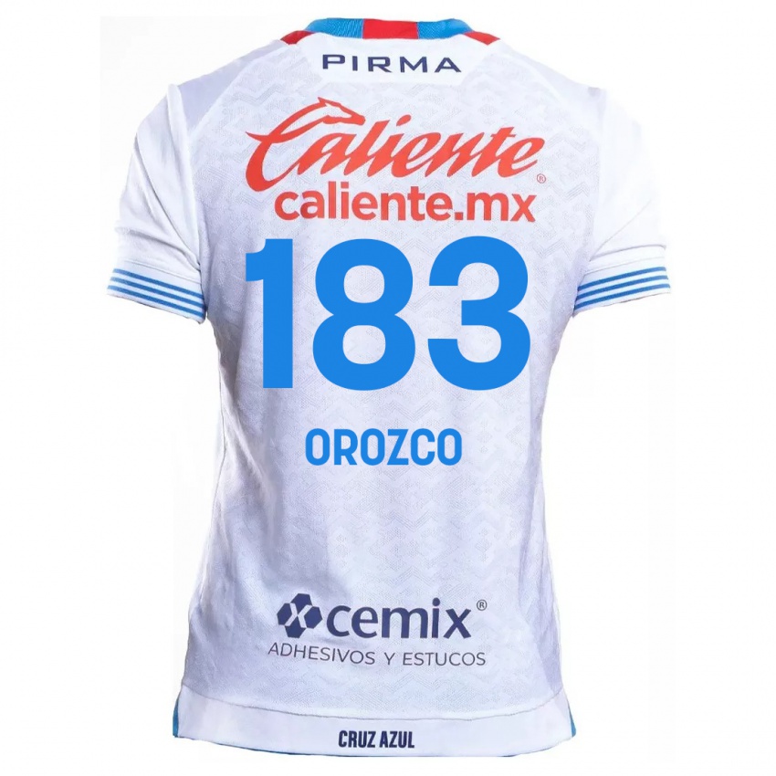 Criança Camisola Fabrizzio Orozco #183 Branco Azul Alternativa 2024/25 Camisa Brasil