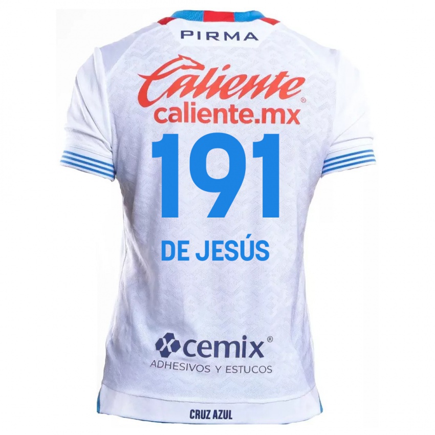 Criança Camisola Luis De Jesús #191 Branco Azul Alternativa 2024/25 Camisa Brasil