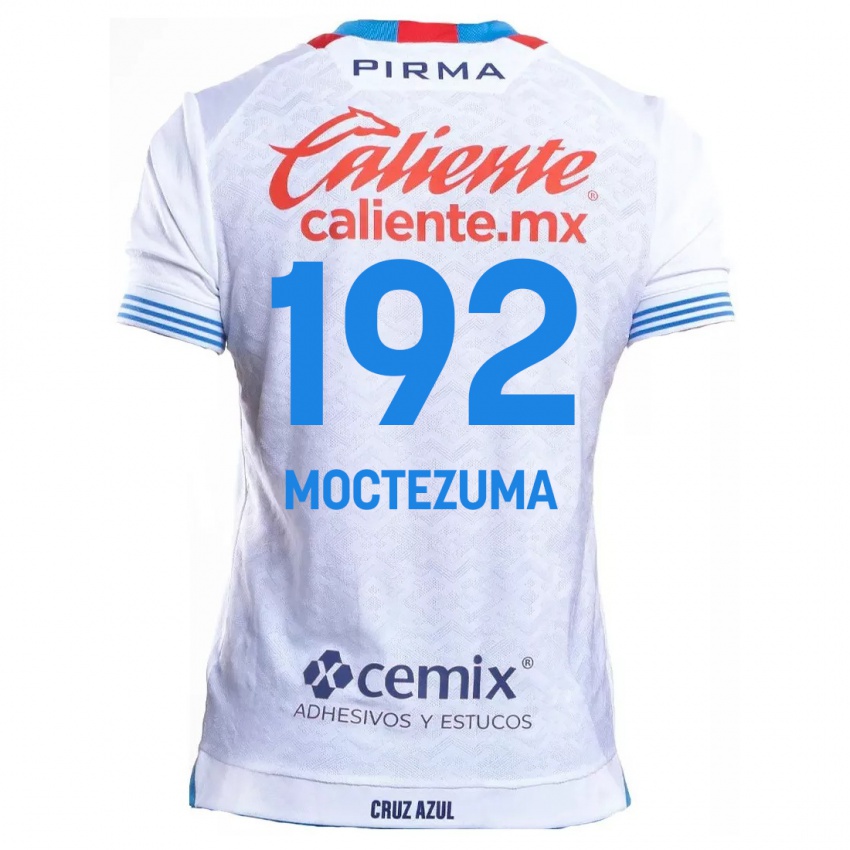 Criança Camisola Brayan Moctezuma #192 Branco Azul Alternativa 2024/25 Camisa Brasil