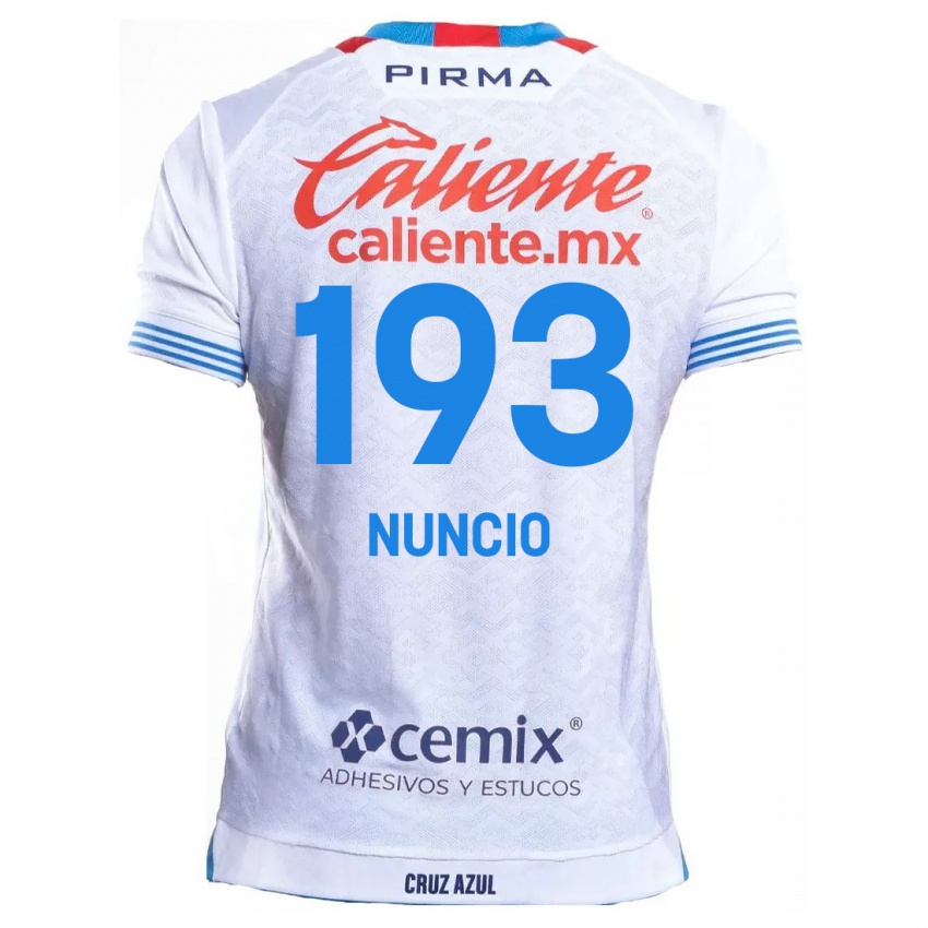 Criança Camisola Jorge Nuncio #193 Branco Azul Alternativa 2024/25 Camisa Brasil