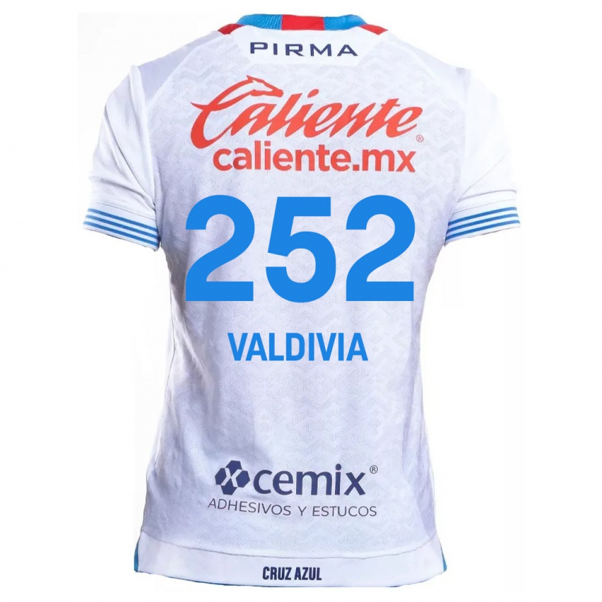 Criança Camisola Christian Valdivia #252 Branco Azul Alternativa 2024/25 Camisa Brasil