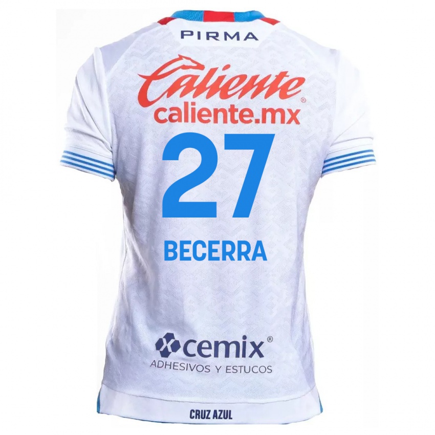 Criança Camisola Ana Becerra #27 Branco Azul Alternativa 2024/25 Camisa Brasil