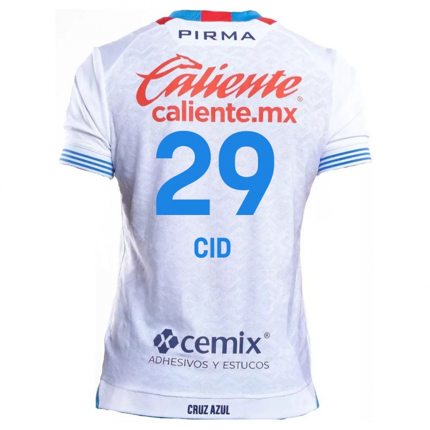 Criança Camisola Claudia Cid #29 Branco Azul Alternativa 2024/25 Camisa Brasil